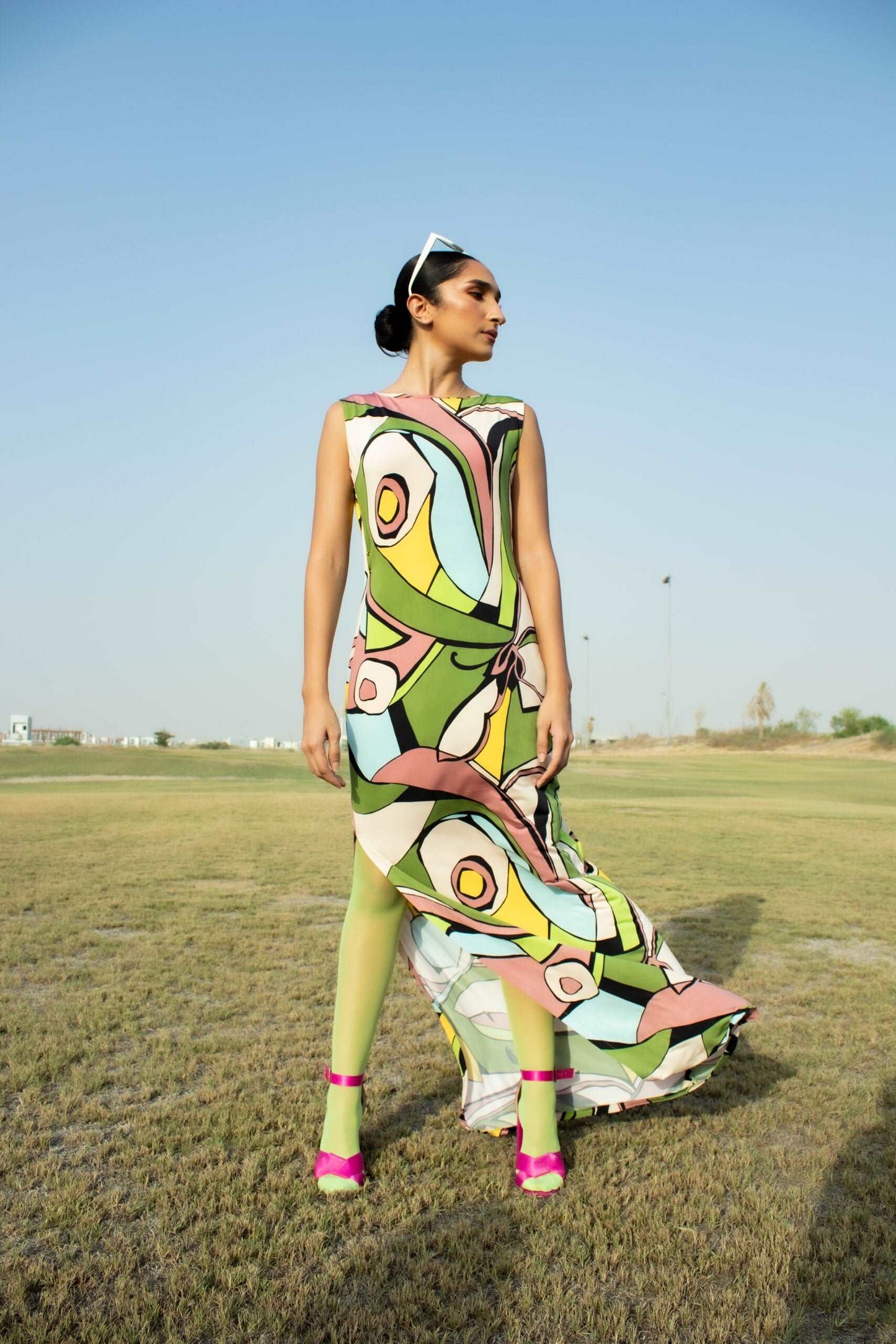 Flower Park Multicolor Bodycon Dress