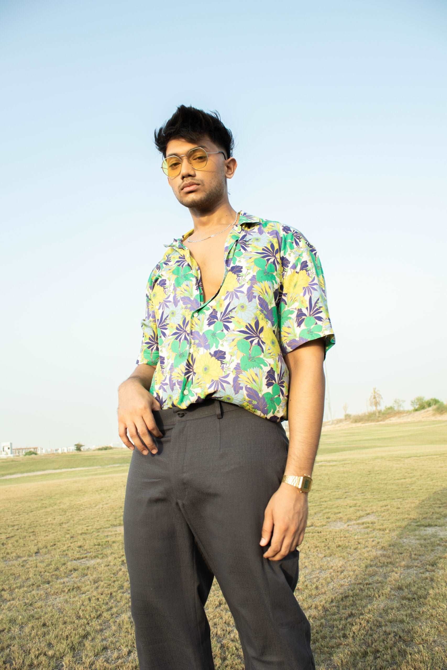 Tropical Garden Mens Shirt